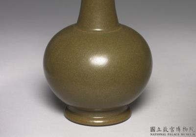 图片[2]-Mallet-shaped vase with tea-dust glaze, Qing dynasty, Qianlong reign (1736-1795)-China Archive